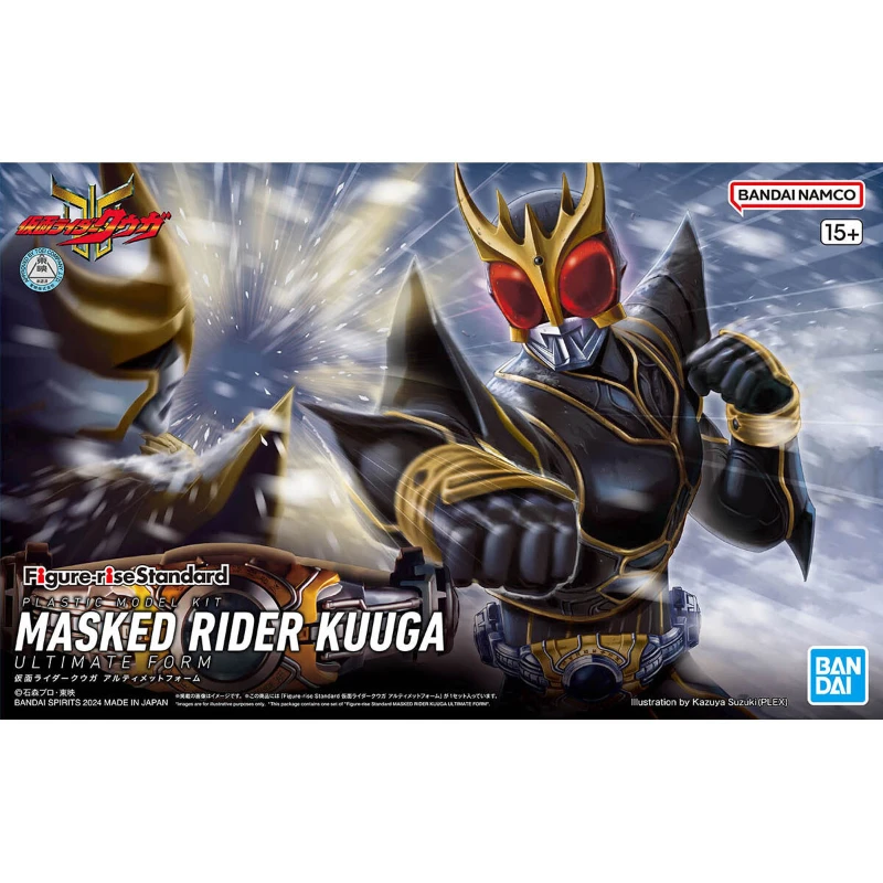 

Bandai Original Figure-rise Standard MASKED RIDER KUUGA Amplified Anime Movable Anime Action Figure Toys Gifts For Children