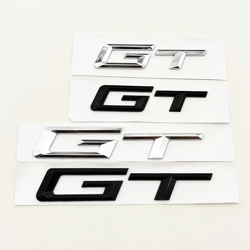 

3D ABS Logo GT Emblem Letters Badge Car Rear Trunk Sticker for F34 E36 E39 E46 F07 G32 650 535i 630i 3 5 6 Series GT Accessories