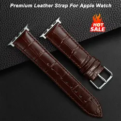 Leather Band Strap for Apple Watch Band Ultra 2 49mm 10 9 8 7 46 45 41mm High Quality for IWatch Series 6 SE 5 4 44 40mm Correa