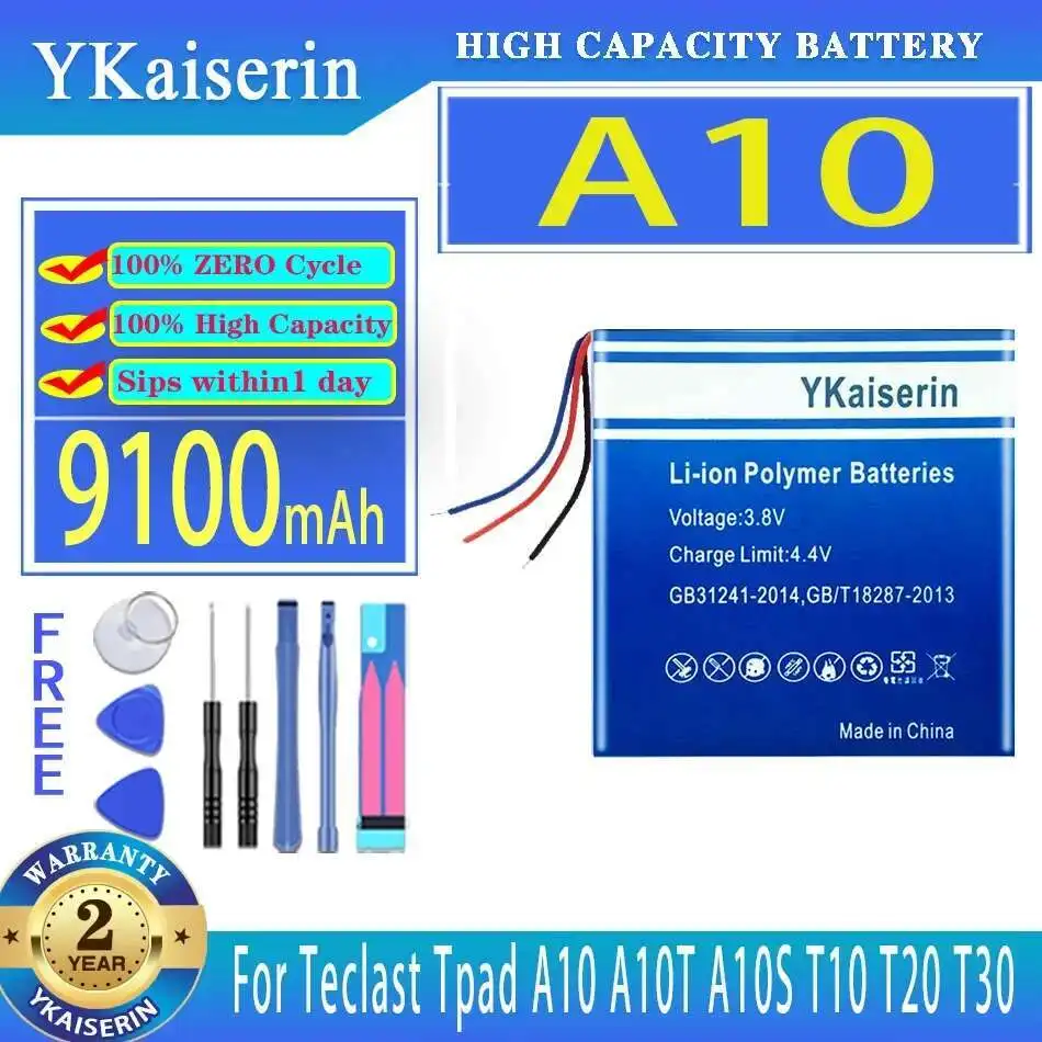 

Аккумулятор для ноутбука 9100 мАч для Teclast Tpad A10 A10T A10S T10 T20 T30 T13 T15 M2 Tablet