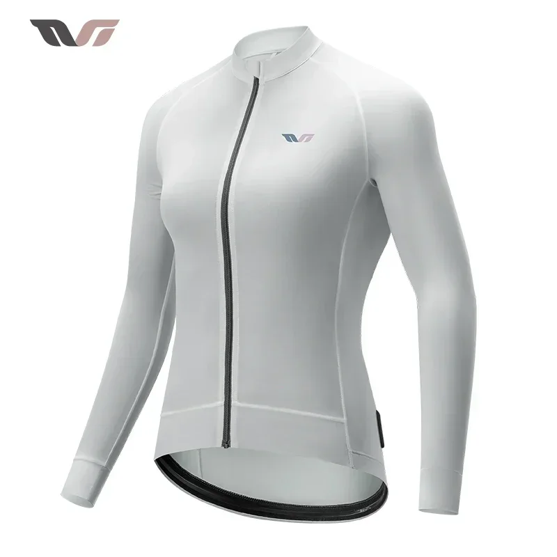 ROCKBROS serie TVI chaqueta de ciclismo a prueba de viento chaqueta deportiva de seguridad de alta elasticidad transpirable con cremallera YKK ropa de bicicleta para mujer