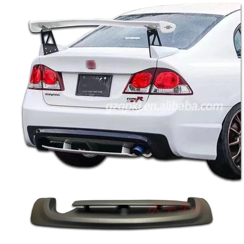 for Honda eighth-generation Civic FD2 upgrade TR FD2 rear bumper mugen carbon rear spoiler diffuser Civic body kit