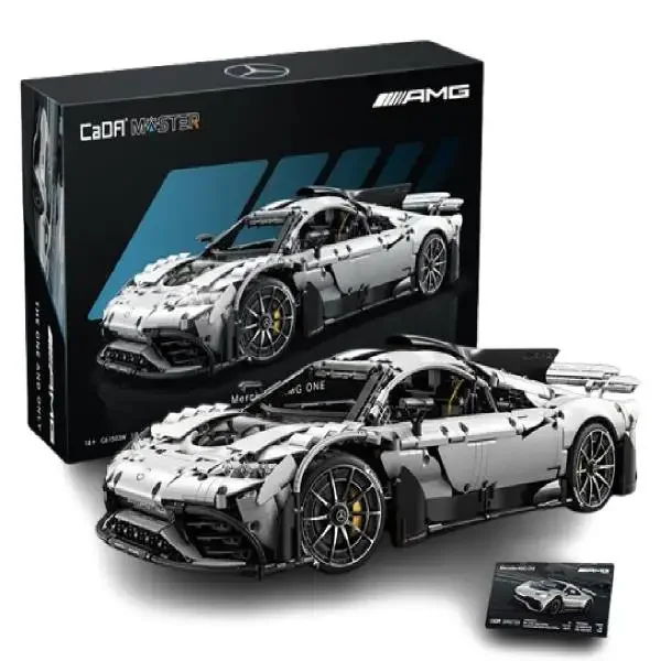Cada MOC-C61503 coche deportivo técnico Hypercar AMG con bloques de construcción de Motor vehículo de velocidad ladrillos educativos juguete regalo de Navidad