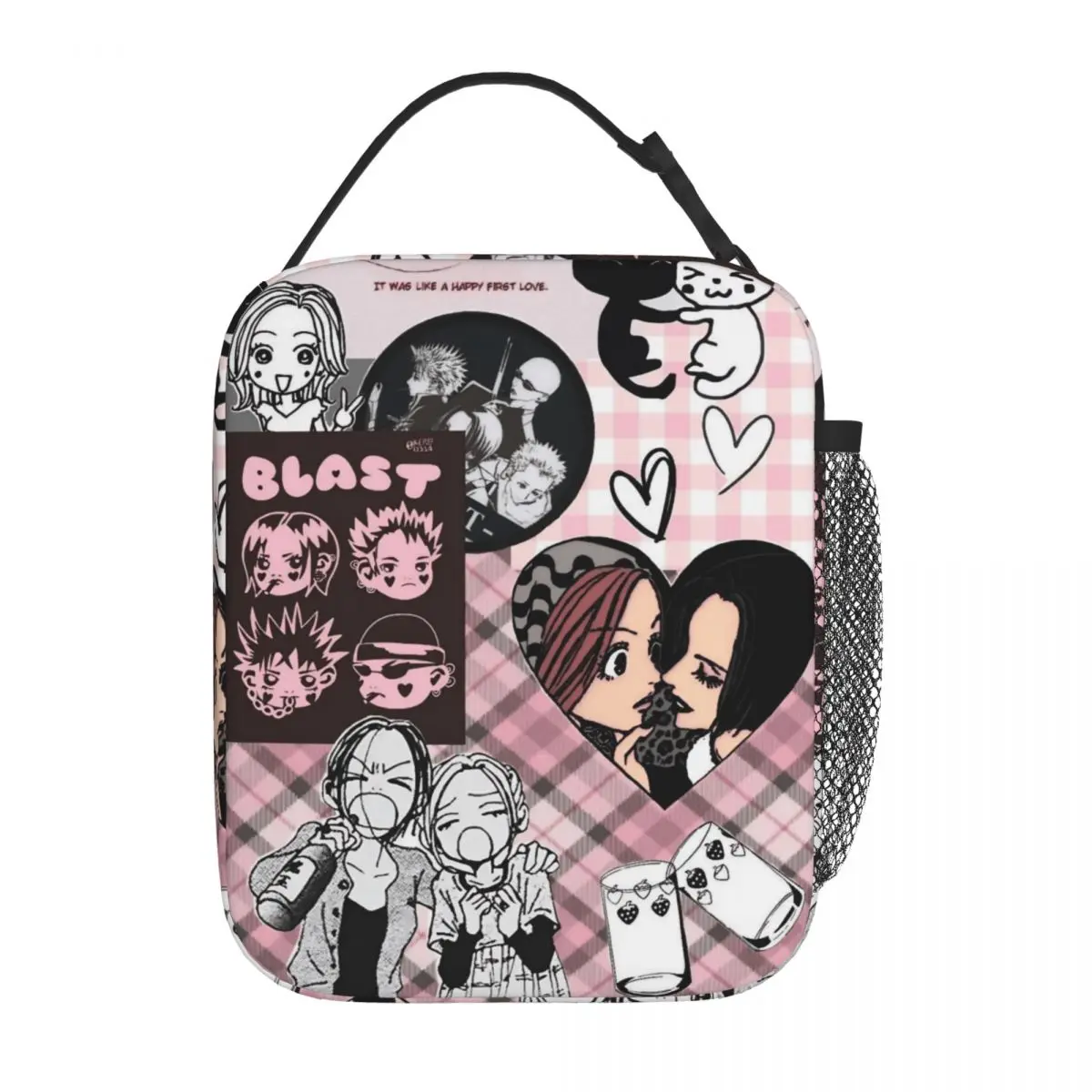 Nana Hachi Manga Insulated Lunch Bag Cooler Bag Reusable Meal Container Anime Large Tote Lunch Box Men Women Office Outdoor