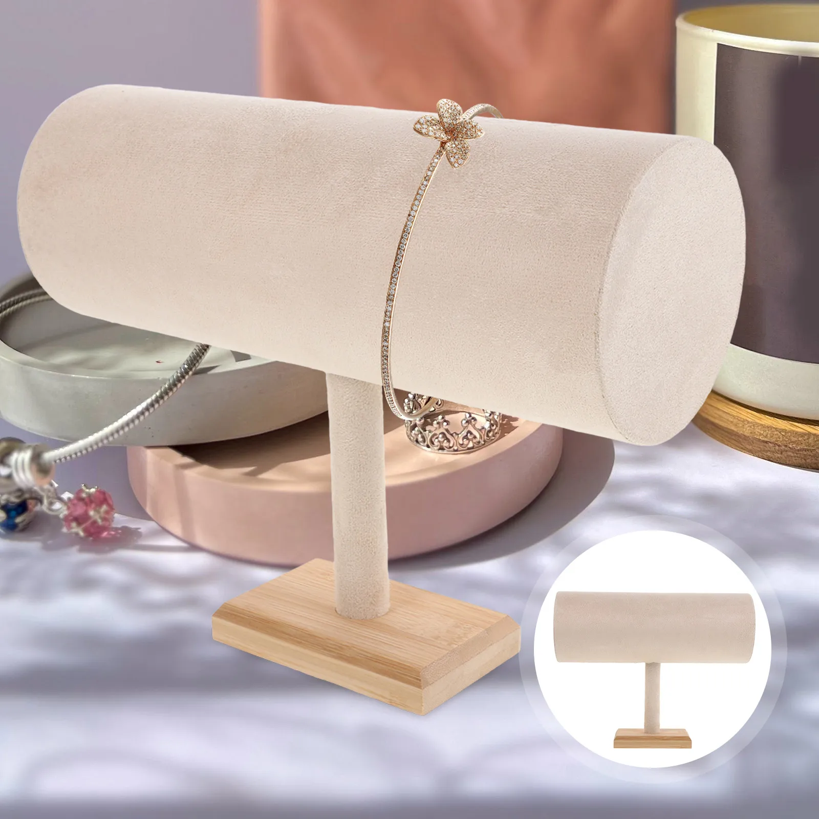 

T Bar Holder Organizer Hair Accessories Storage Display Stand For Necklaces Bracelets Women Headband Holder Organizer Girls