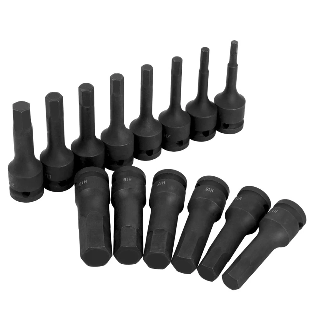 1pc 1/2in Electric Drill Socket Adapter Impact Screwdriver Hex Bit Hexagon Hex Hexagon Wrench Sockets For Impact Wrench Tool