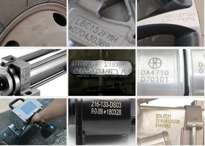 Macchina per incidere a punti portatile con numero VIN per auto Macchina per marcatura a batteria