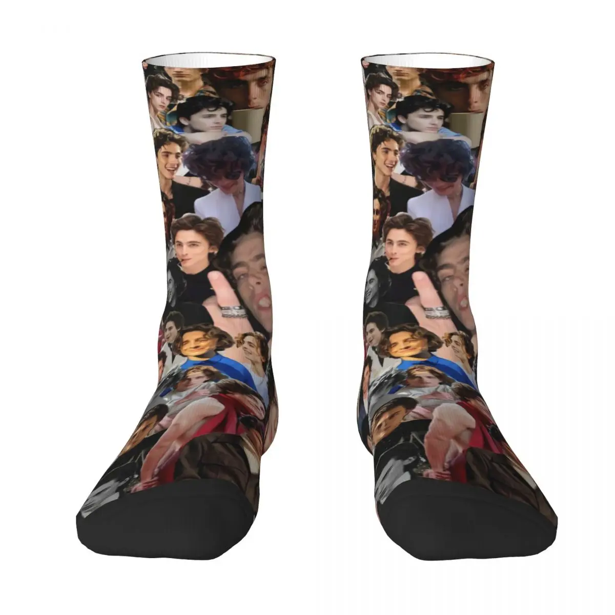 Timothee Chalamets Unisex Novelty 3D Print Dress Novel Harajuku Socks Birthday Present