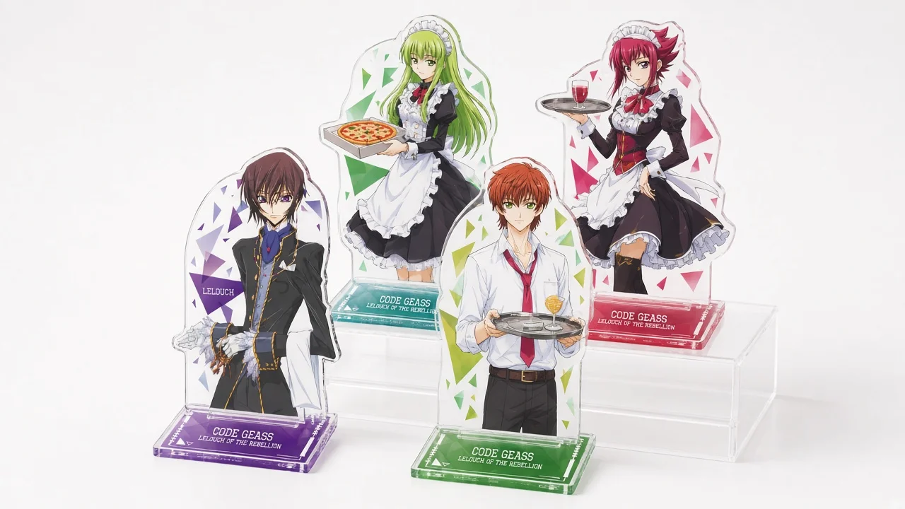 Rebellion Lelouch  Code Geass CG Suzaku Acrylic Stand Keychain Desk Stand Fans Gift Kit Set Pack Gift Cute Anime Fans Desk