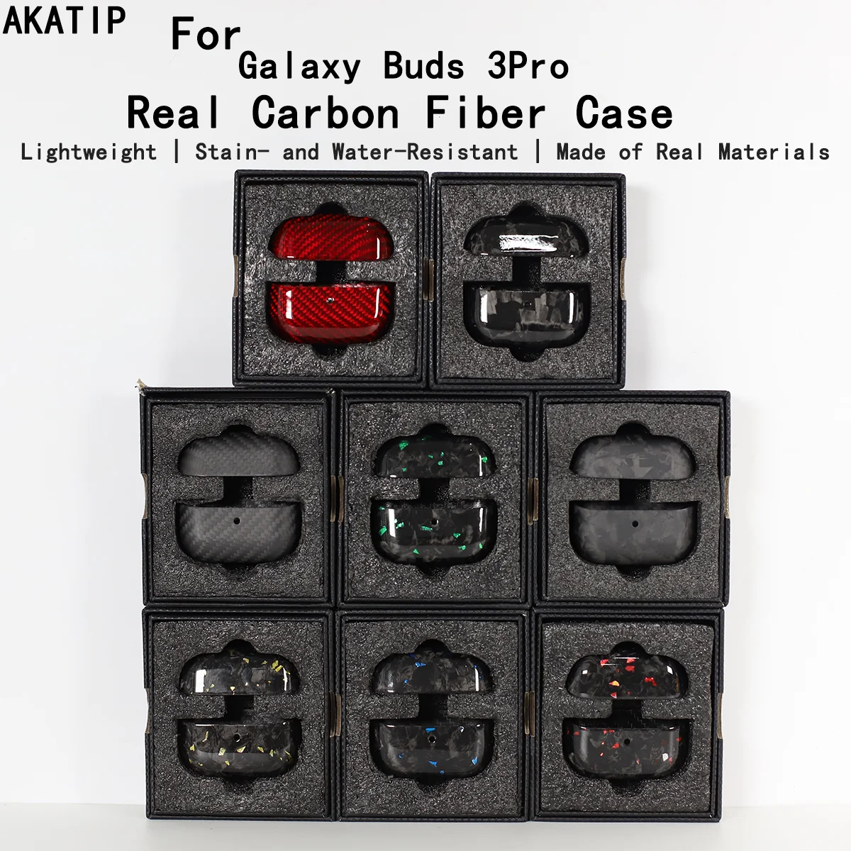 

For Samsung Galaxy Buds3 Pro Carbon Fiber Texture Business Style Hard case Ultra-Thin Stylish Design for Samsung