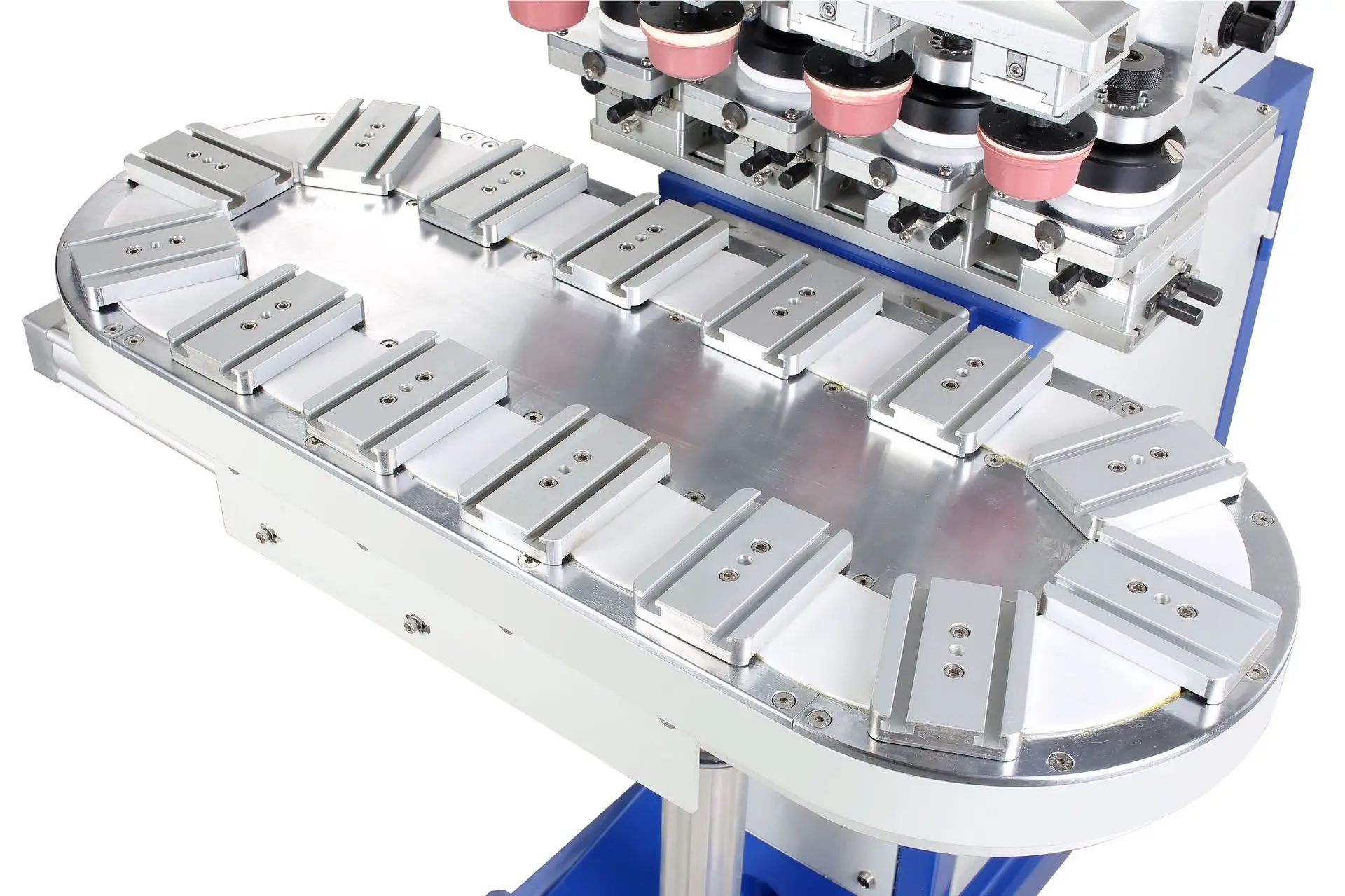 Four-color turntable pad printing machine Pneumatic six or eight color conveyor belt pad printing machine Multi-color