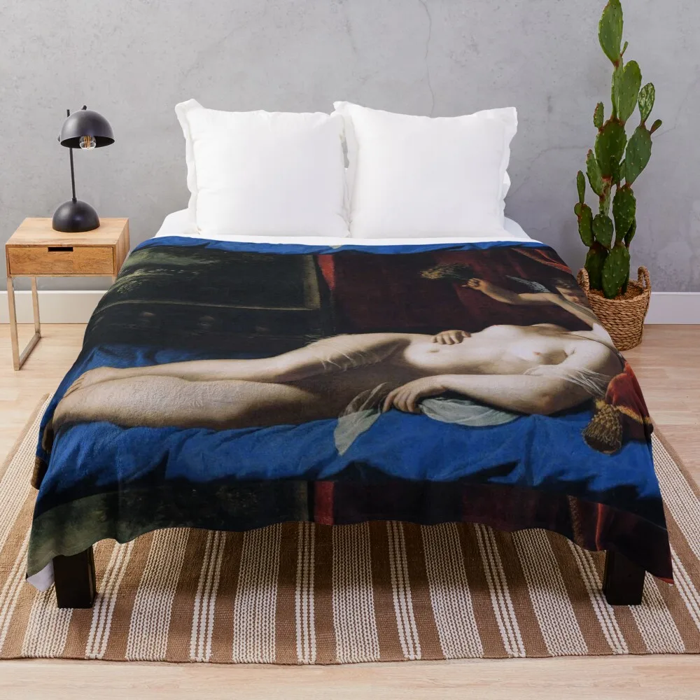 

Artemisia Gentileschi - Sleeping Venus Throw Blanket