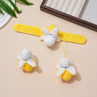 8CM Little Yellow Banana Plush TOY , String Keychain Plush Doll , Bracelet Belt Plush TOY