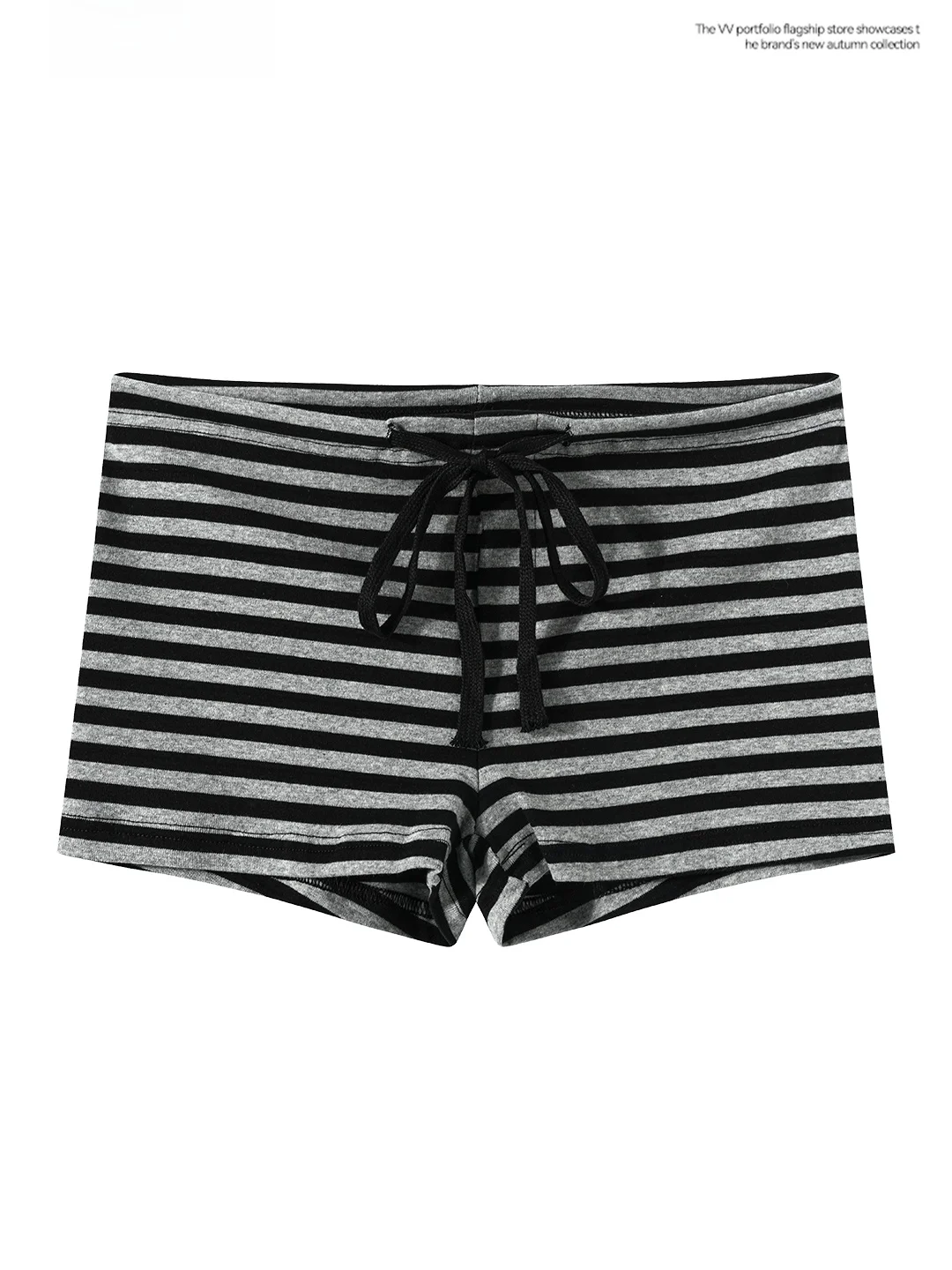 High Waist Striped Short Pants Women's Slim Fit Sexy Base Layer Summer Outerwear Hot Girl Butt Lifting Small Size Trousers