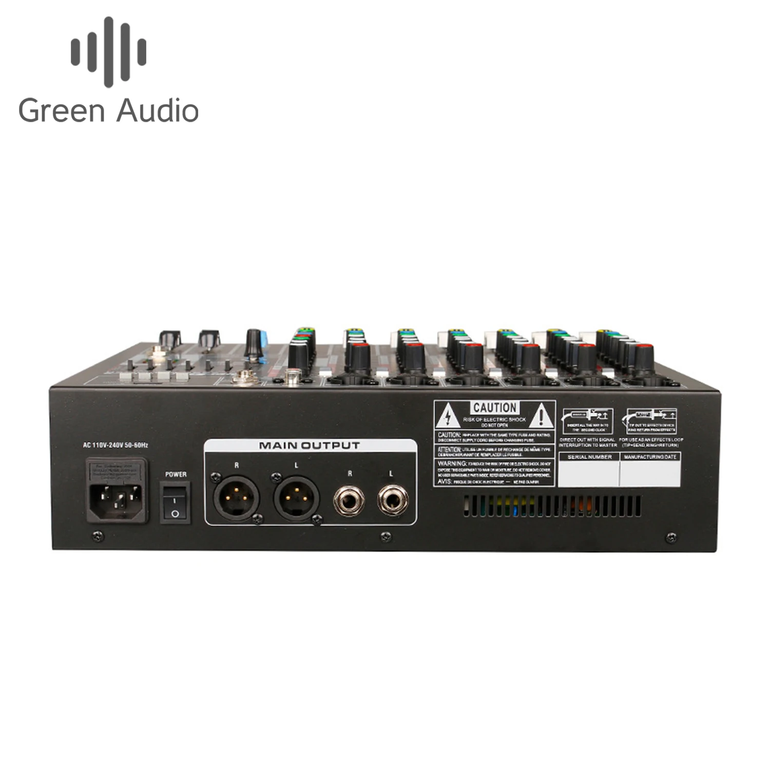 GAX-GB6 99 Kinds of DSP Effector 6-channel USB Audio Mixer for DJ Stage