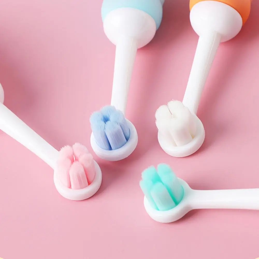 Cute Care Teeth Child Toothbrush Dental Care 1-9Years Old Soft Hair Toothbrush Kids Training Silicon Fruit Bear Toothbrush Kids