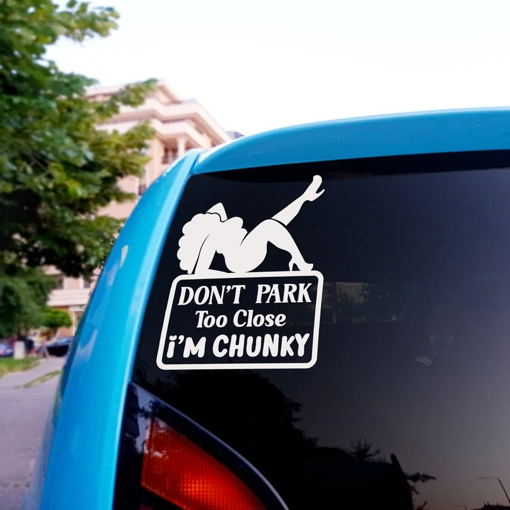 ملصقات سيارات مضحكة لا تكن قريبة جدًا، شارات ممتصة للصدمات لنوافذ مكتنزة، ملحقات ديكور من الفينيل مقاومة للماء