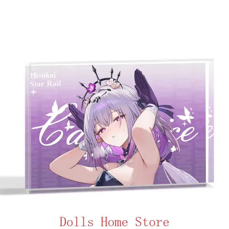 Game Honkai：Star Rail Aglaea Cerydra Firefly Castorice Silver Wolf Acrylic Crystal Bricks Mahjong Ornaments Cosplay Collection view 4