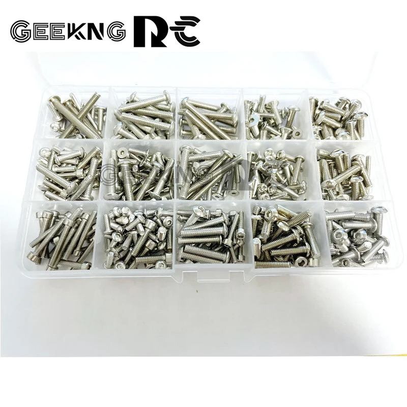 RC Car Screw Stainless Steel Screws Box Repair Tool Kit For 1/5 X Maxx RC Fix Tools Accessories