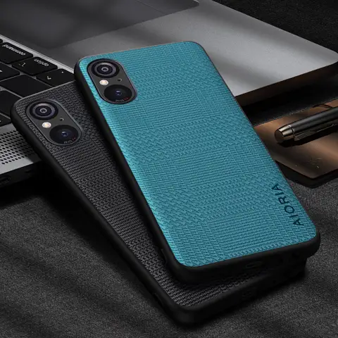 Houndstooth Patroon Case Voor Sony Xperia 5 V Ii 10 1 V Iv Iii Uniek Ontwerp Pu Lederen Hoes