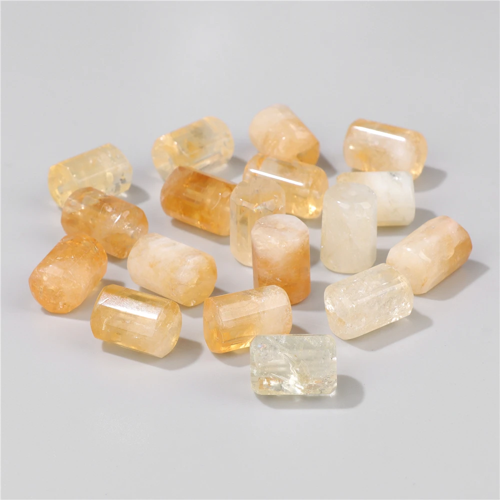 Fine 100% Natural Yellow Citrines Bead Charm Loose 12x18MM Gems Quartz Crystal Stone Beads For Jewelry Making Bracelets Necklace