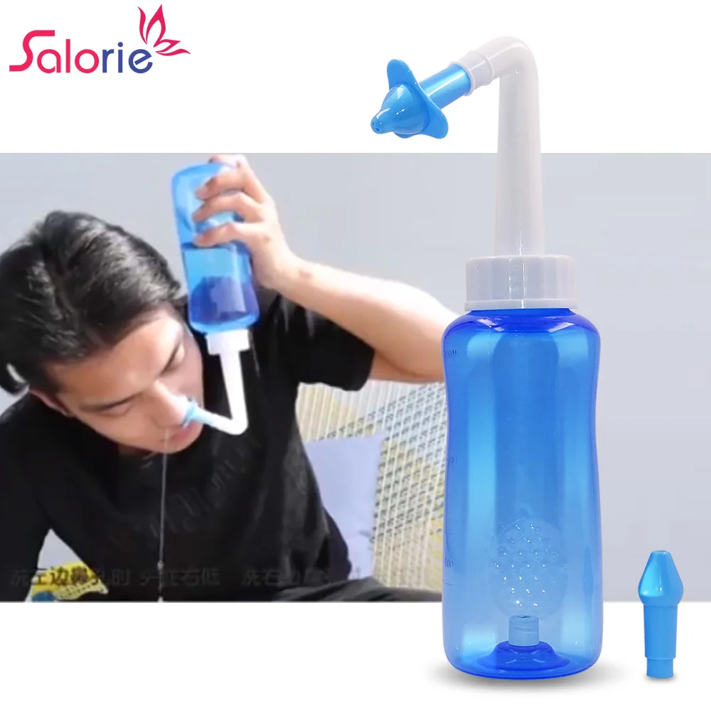 300ml Nose Cleaner therapy Neti Pot For Adults Children Nasal Wash Clean Care Protector Moistens Avoid Allergic Rhinitis cure