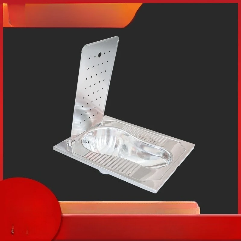 304 stainless steel covered squatting toilet, dry toilet outdoor squatting pit toilet deodorant front drainage with lid