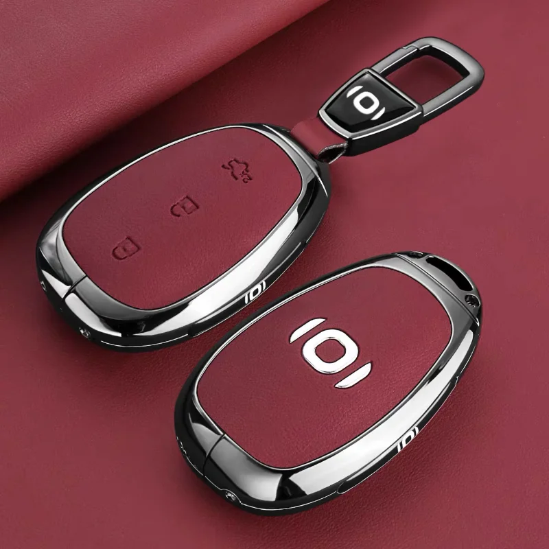 

For Changan Qiyuan NEVO Q07 A07 A06 Q05 2025 2026 Car Key Cover Bag Electric Vehicle Remote Control Car Key Case Holder Cover