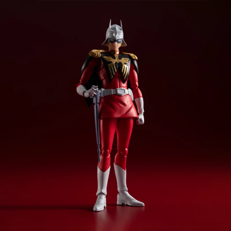 

【100%original】BANDAI Kidou Senshi Gundam Char Aznable S.H.Figuarts Collection Series Model Cartoon Character Gifts Toys Model