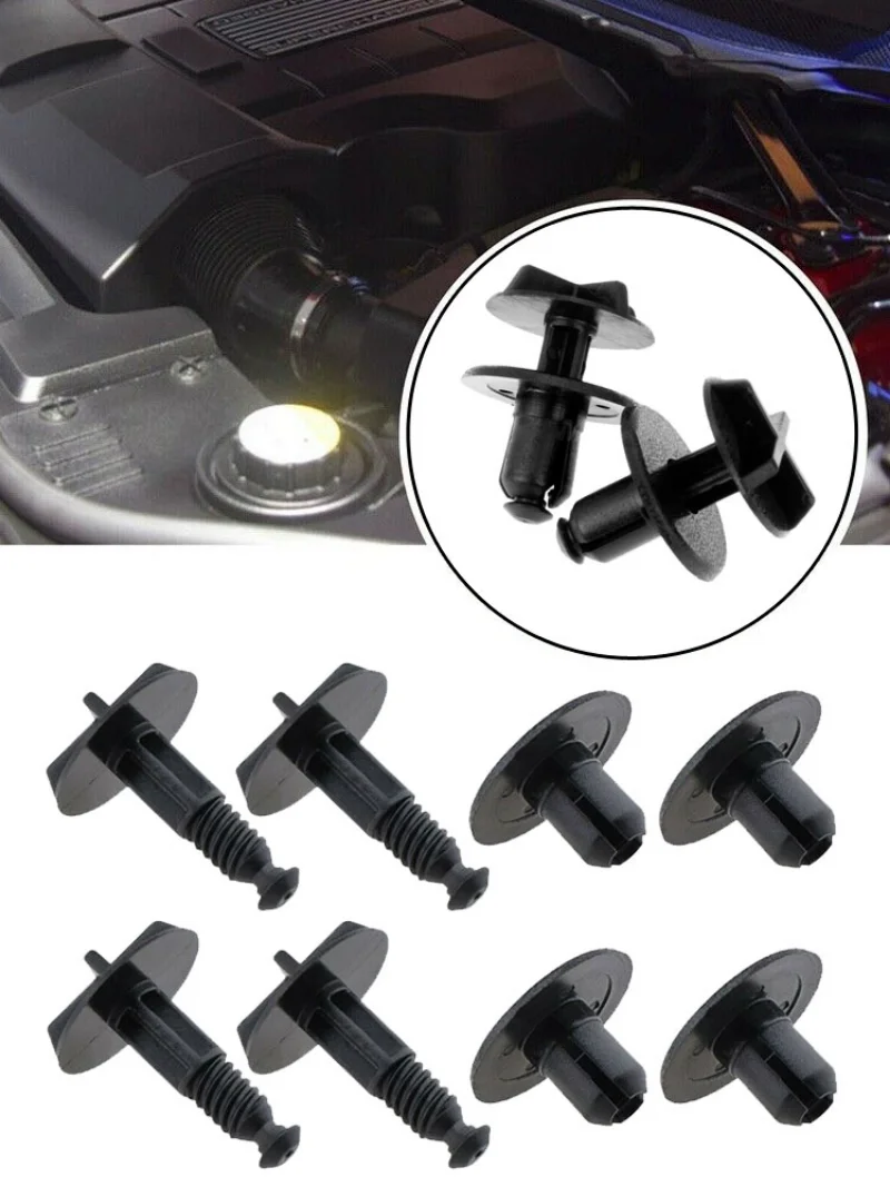 20pcs Car Side Cover Push-Type Retainer Clips Black Accessories for Land Rover Range Rover Sport SE / HSE 6 Cyl 3.0L 2014-2016