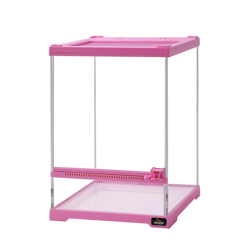 

Climbing Pet Rainforest Tank Palace Keeping Box Lizard Eyelash Horned Frog Hermit Crab Spider Glass Tank