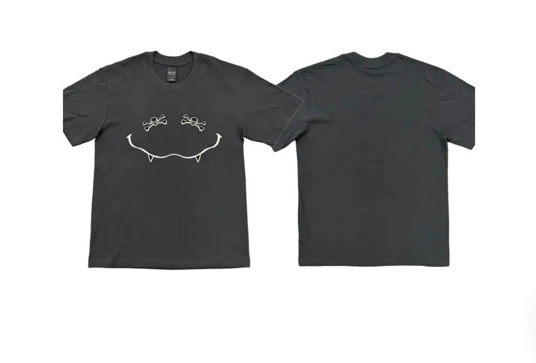 2026 NUMBER NINE 04 Collection Skull Smile Tee Vintage print short-sleeved T-shirt TX1723