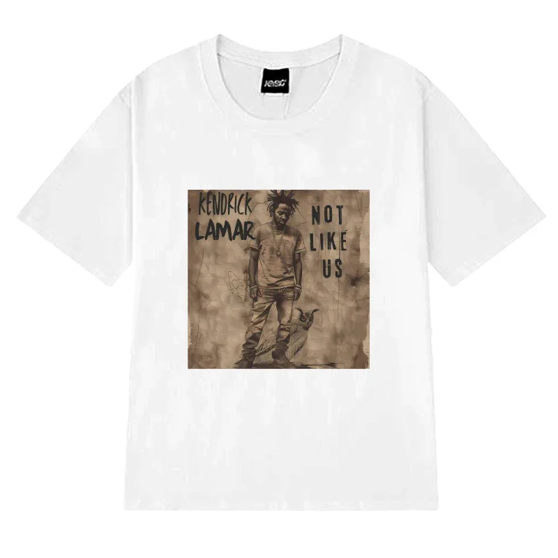 Vintage Kendrick Lamar Hip-hop graffiti Graphic T shirt Men Women Oversized streetwear Unisex 100% Cotton short sleeve T-shirts