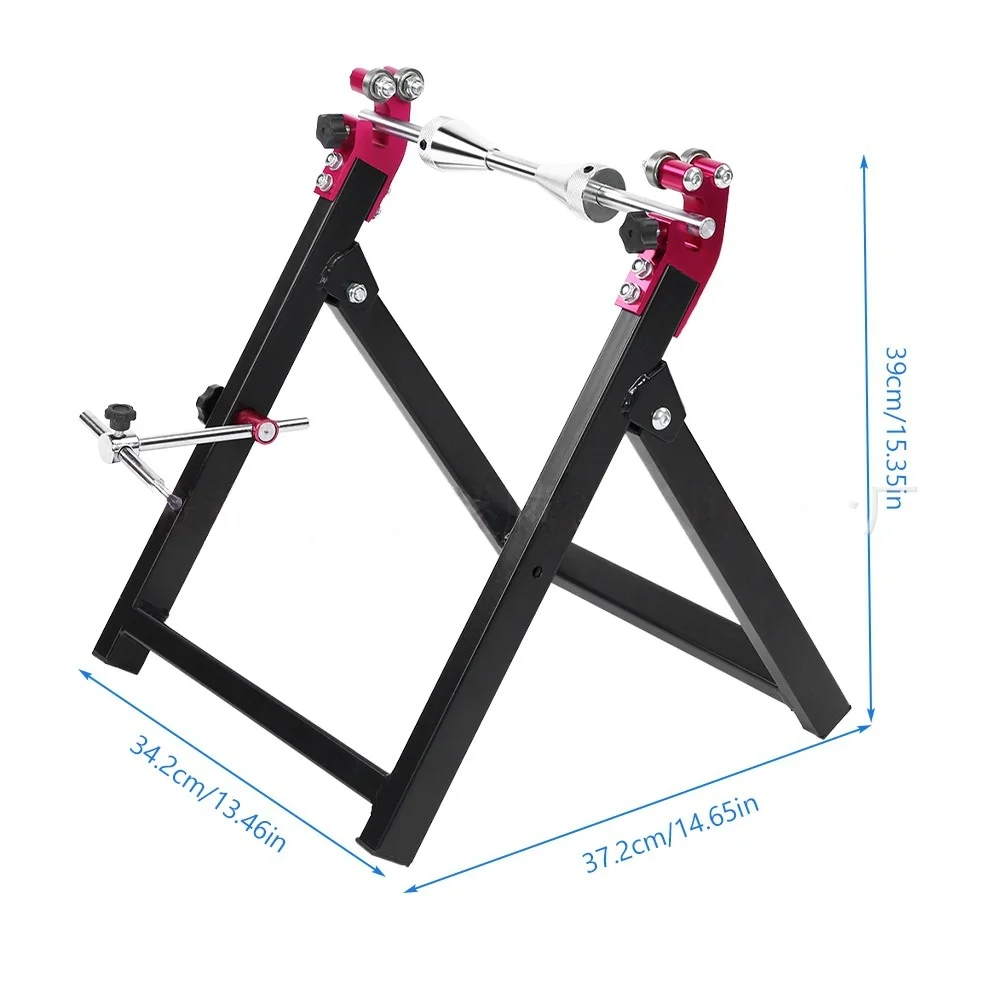 

Motorcycle Wheel Balancer Stand Heavy Duty Steel Motorcycle Wheel Truing Stand Foldable High Stability for Sport Dirt Bikes