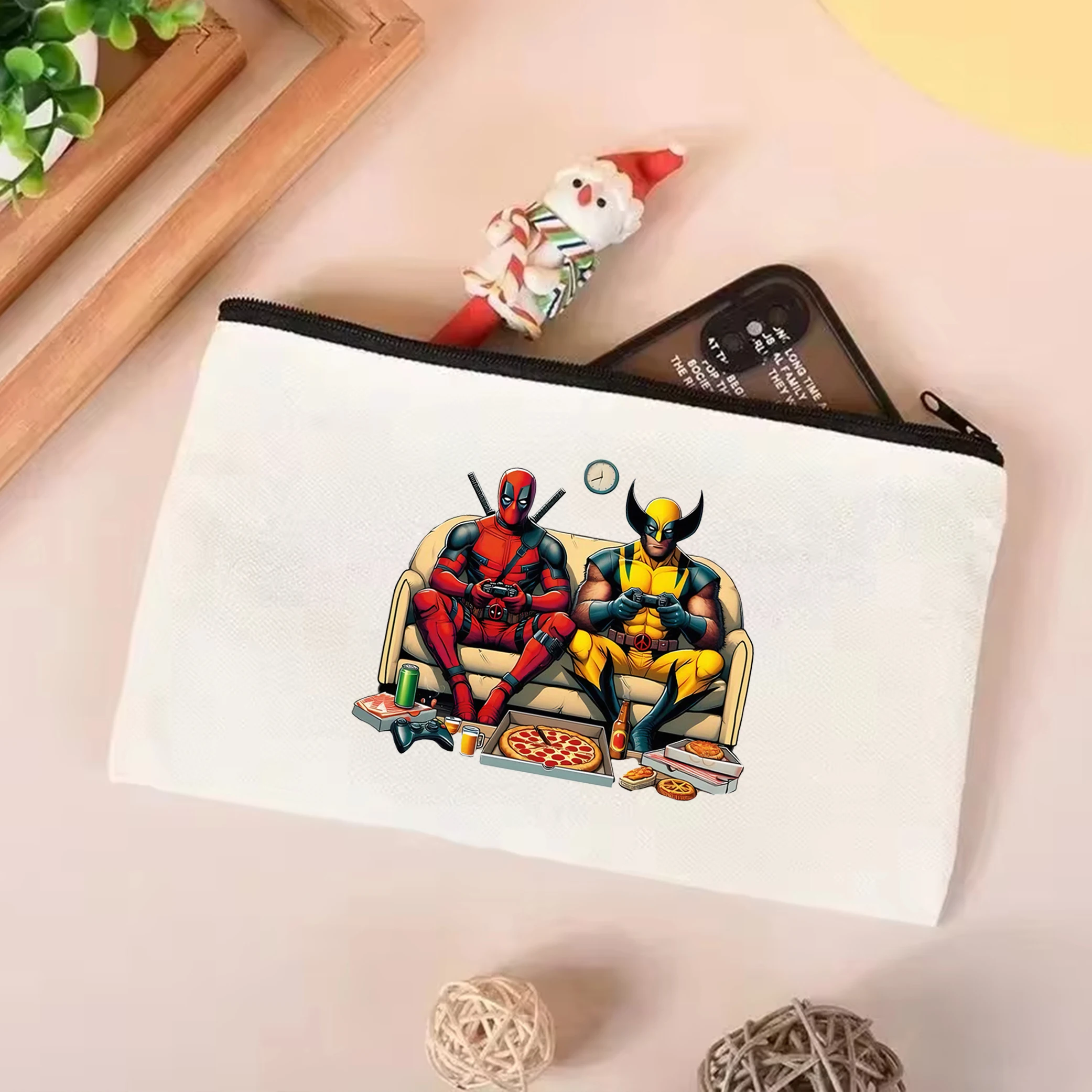 Marvel Deadpool Canvas Bag Disney Superhero tote bag Best Friends tote bag Deadpool and Wolverine fun shoulder bag Marvel Gifts