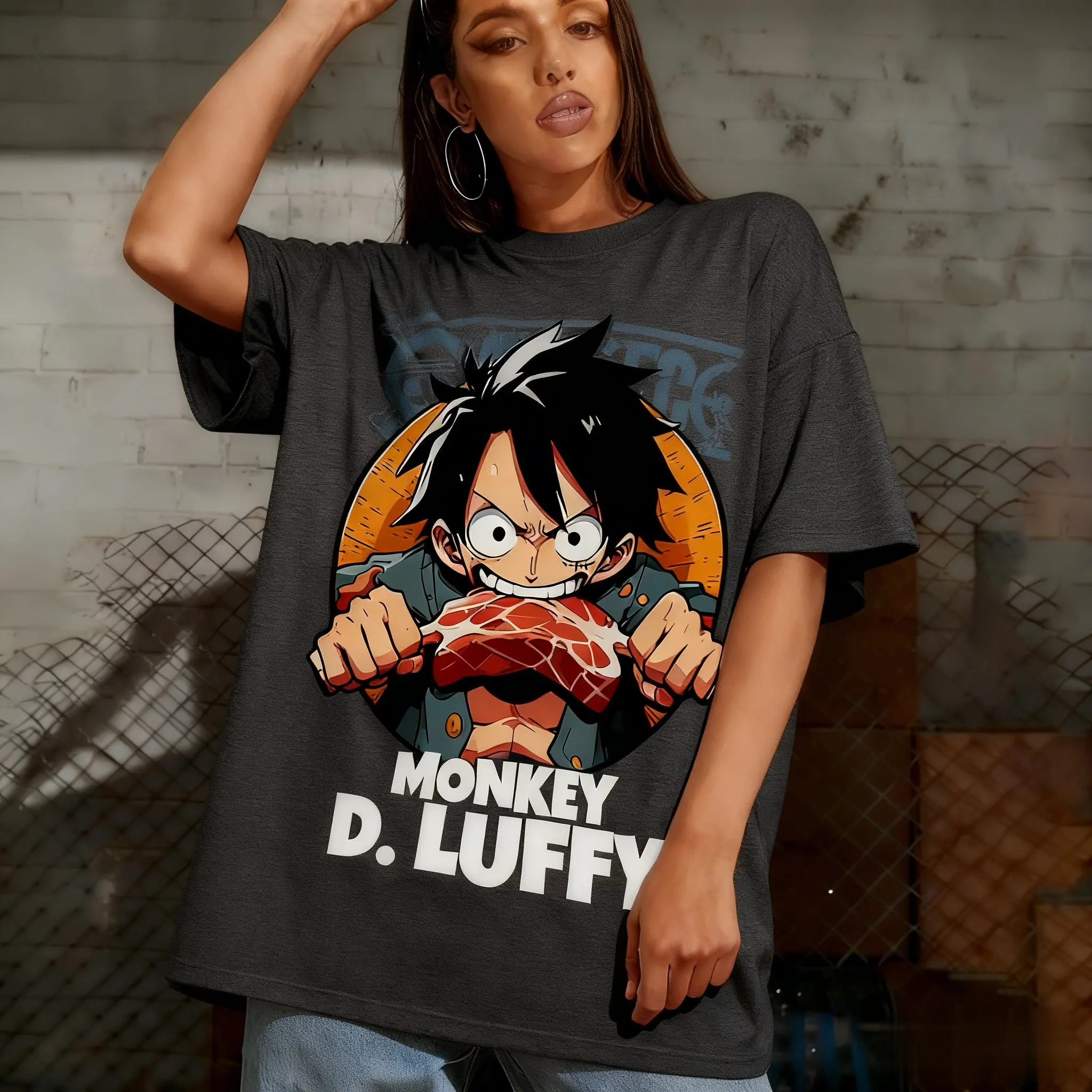 قطعة واحدة أنيمي لوفي تي شيرت الرجال النساء القطن قصير الأكمام الصيف بلايز 2026 الجرافيك المحملة ملابس الشارع الشهير المتضخم Y2k الملابس #3