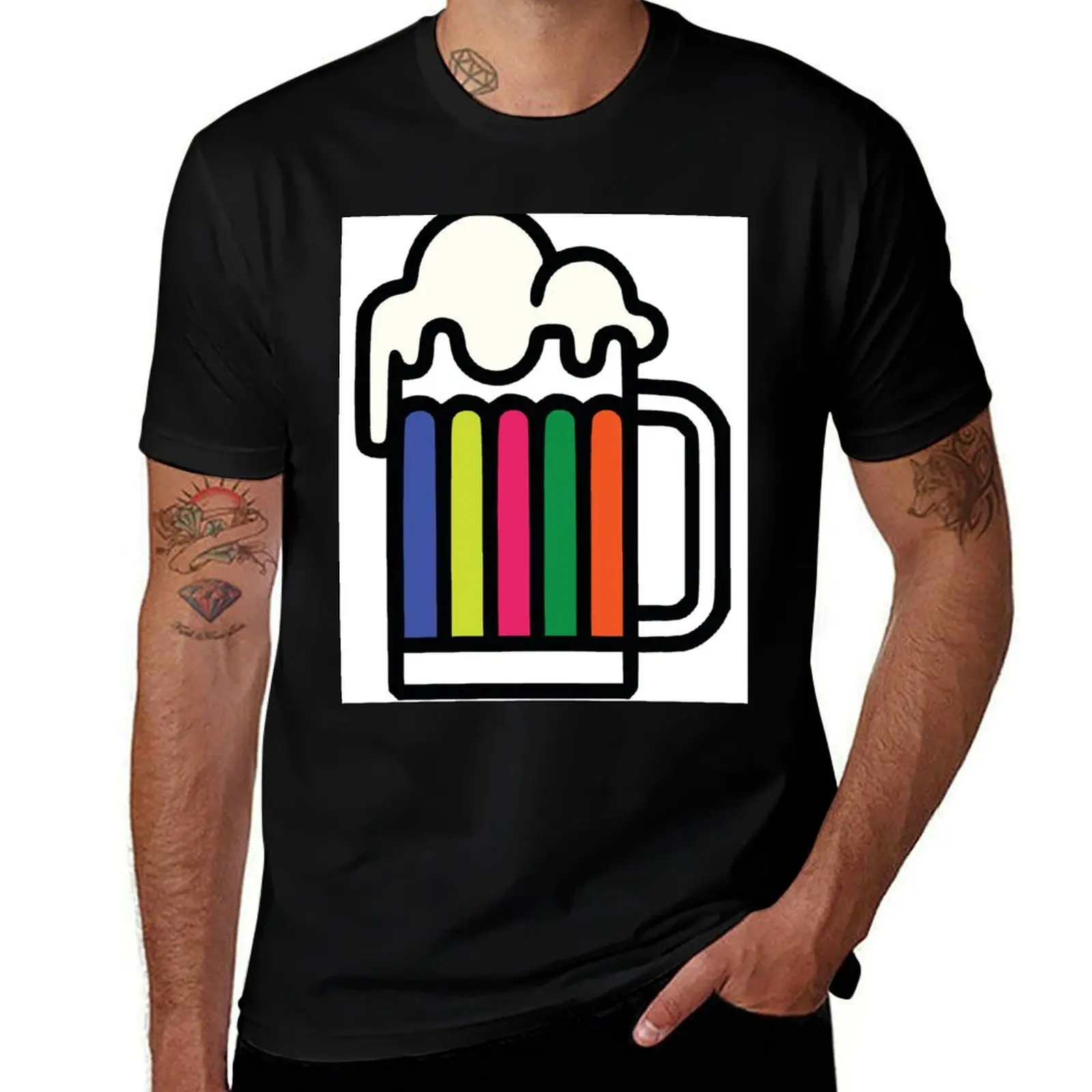 Beer Pride, Craft Beer Pride, Rainbow Beer, Gay Beer, Queer Beer, Gay Lager, Gay Pilsner, Brewpub T-Shirt