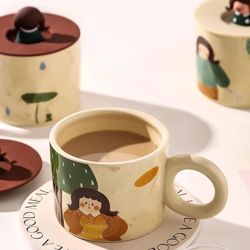 

Coffee Friends Mugs Japanese Stranger Children Women Books Halloween Center Beer Tea Hotel Mate Cup Shopping Caneca Drinkware