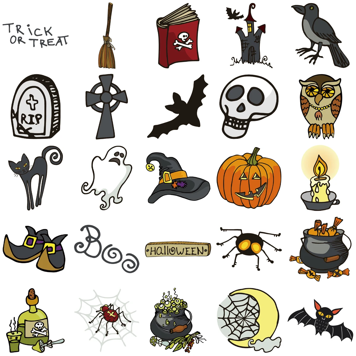 50 Stück Halloween-Aufkleber, kreative Aufkleber, Handys, Computer, Wandaufkleber, hoher ästhetischer Wert, lustige Dekorationen – Detail 5