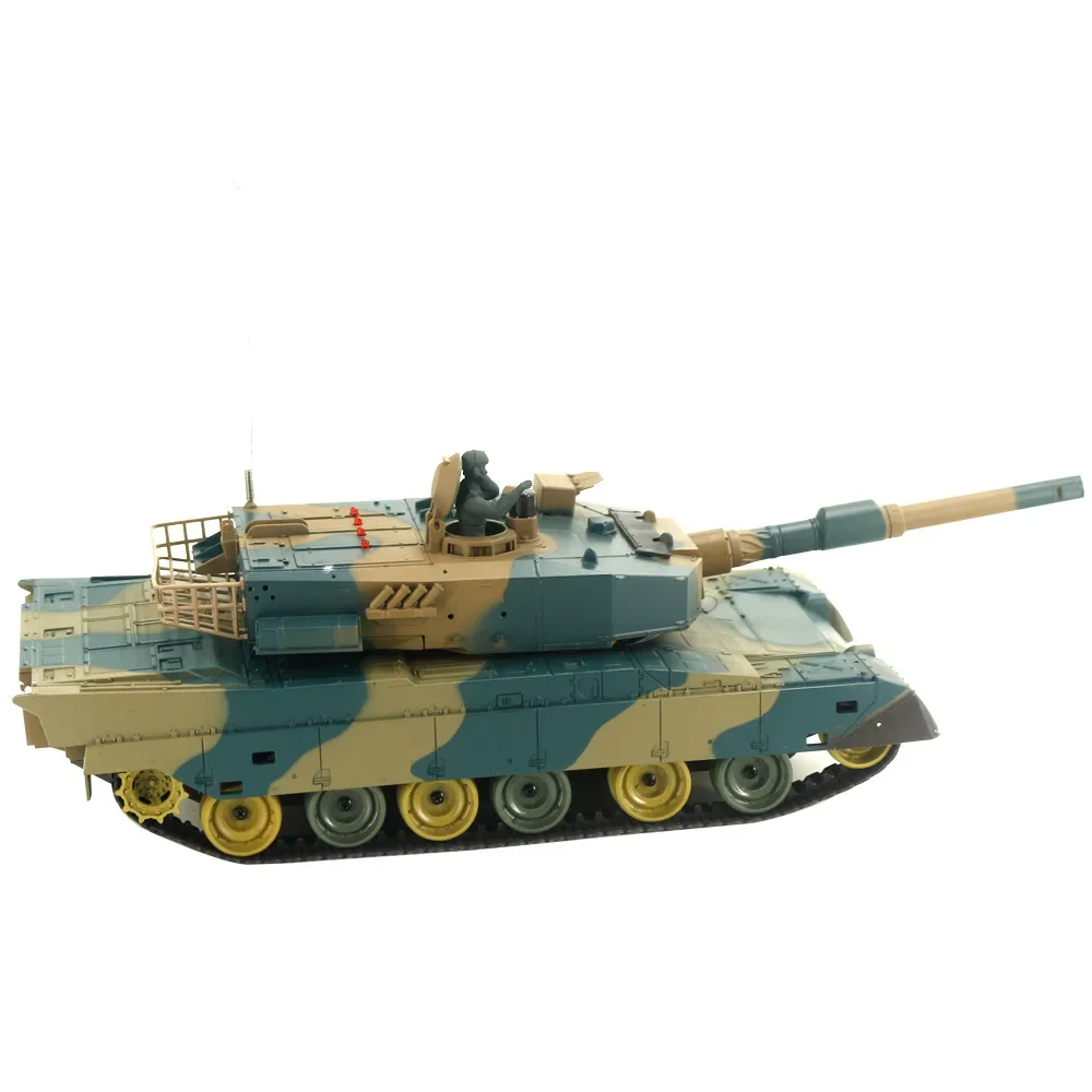 1: 24 Gesimuleerde Zware Tank 2.4G Handvat Afstandsbediening Echte Combat Geluidssimulatie Model Kinderspeelgoed En Jeugd Grappig Cadeau