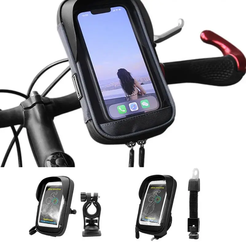 

Bike Phone Bag Bicycle Frame Phone Mount Waterproof Phone Holder Rain Cover TPU Sensitive Touchscreen Casing Bike Bag accessory