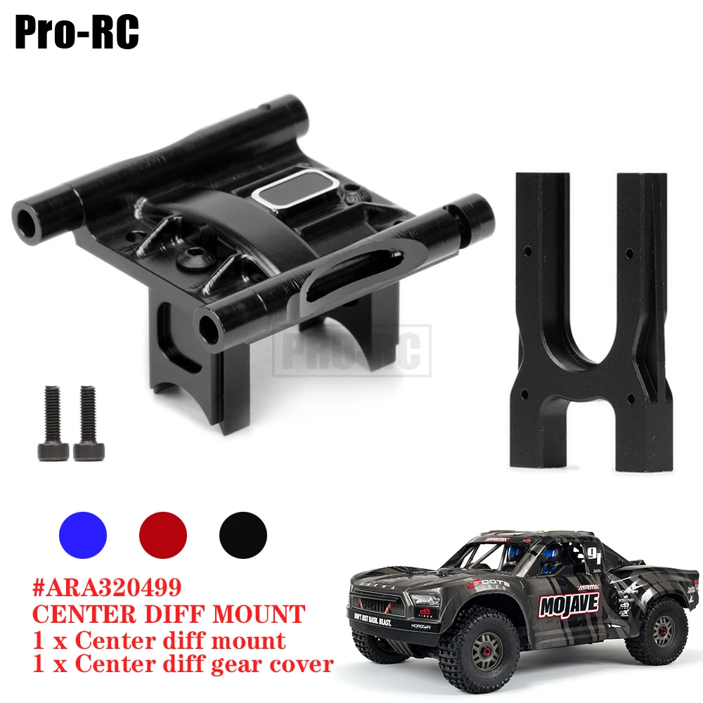 1Set Aluminum ARA320499 Center Diff Mount Set for Arrma 1/7 MOJAVE LIMITLESS INFRACTION 1/8 KRATON OUTCAST FELONY 6S TLR  Rc Car