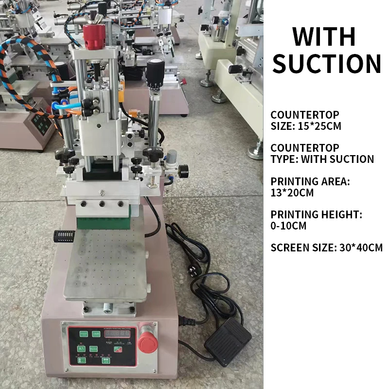 High precision screen printing machine semi-automatic mini desktop screen printing machine table plane rocker pneumatic