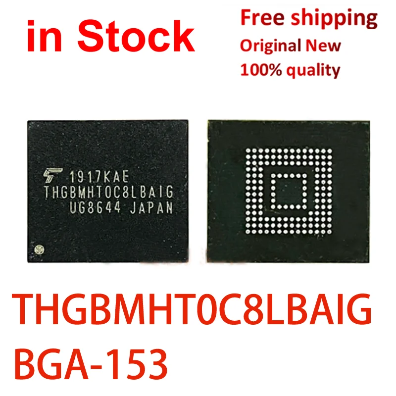 

(1 piece)100% New THGBMHT0C8LBAIG THGBMHT0C8LBA1G BGA-153 EMMC 5.1 MEMORY CHIP