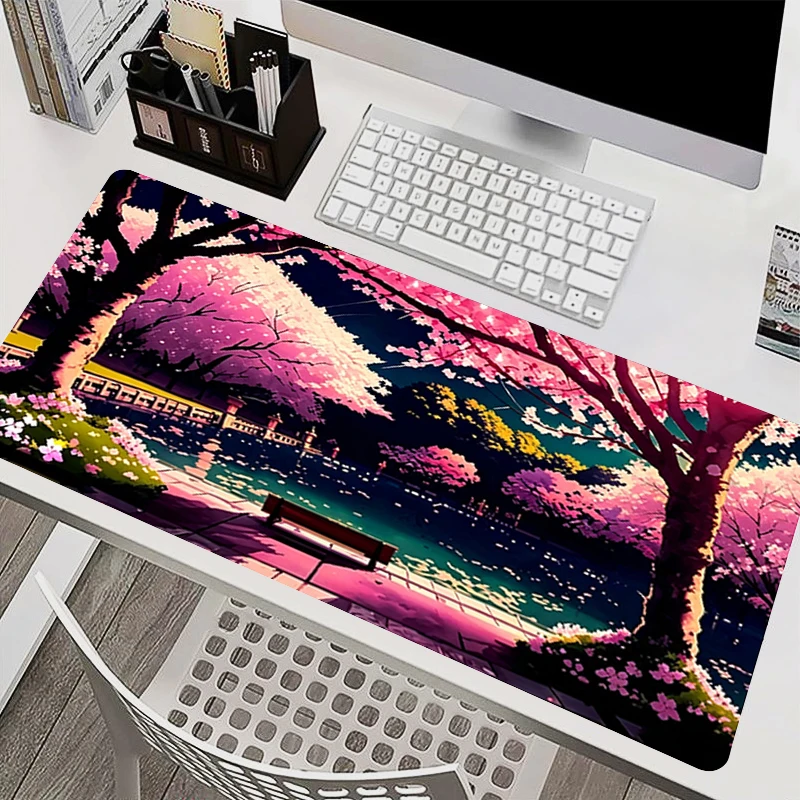 kawaii Mouse Pad Large XXL Gaming Pad Low pixel Anime desk mat Computer Accessories Non-slip Gamer