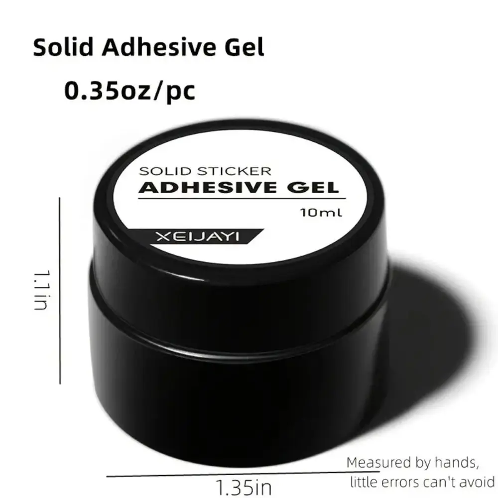 10g adesivo solido gel adesivo a lunga durata antiaderente estensione delle mani gel per unghie trasparente punte per unghie finte colla strumenti per manicure