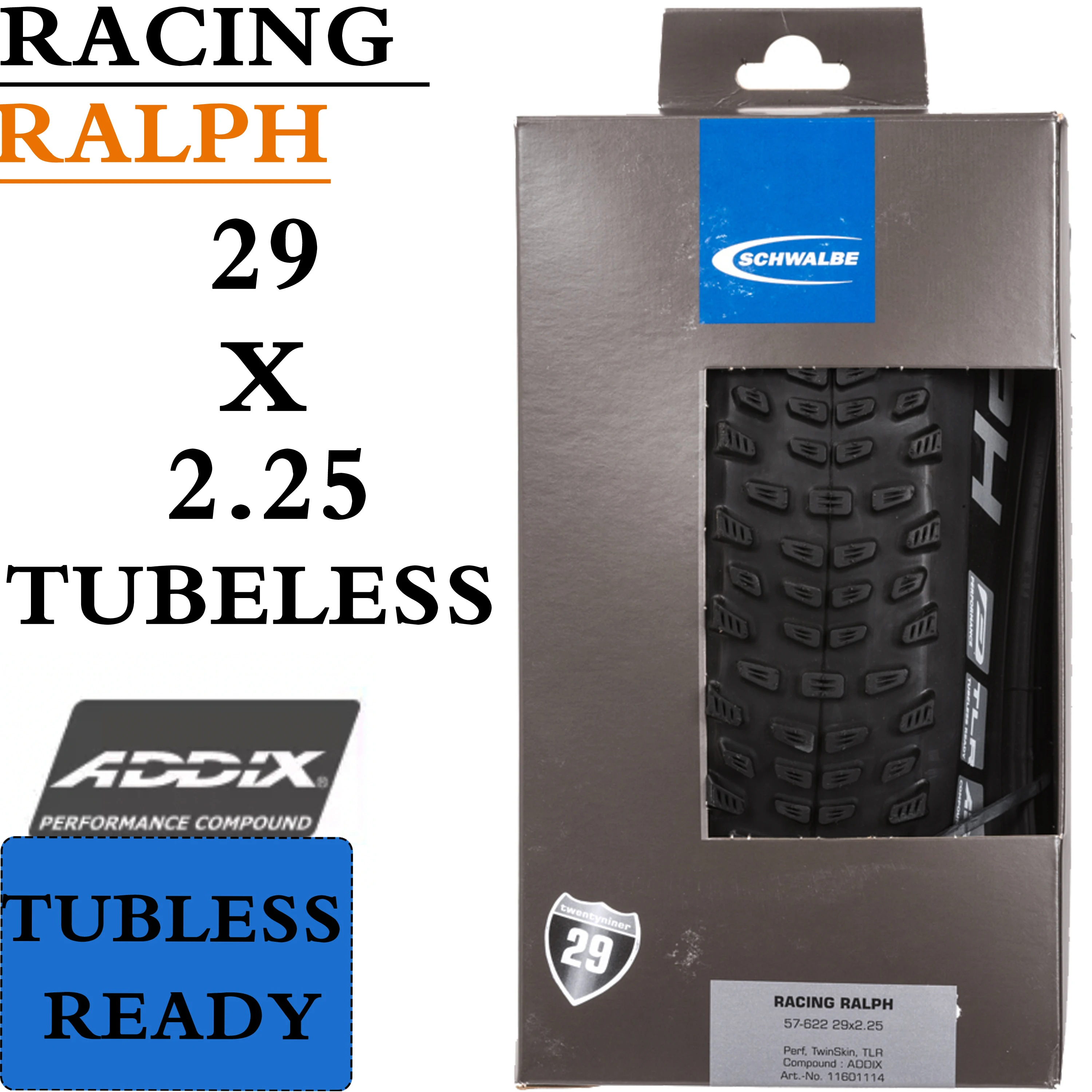 SCHWALBE RACING RAY RALPH 27.5x2.25 29x 2.10 2.25 2.35 MTB Bicycle