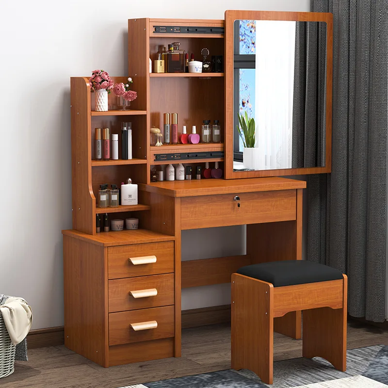 Design Storage Vanity Desk Decorations Esthetic Wood Essentials Vanity Desk Lounges Mid Century Tocador Maquillaje Furniture