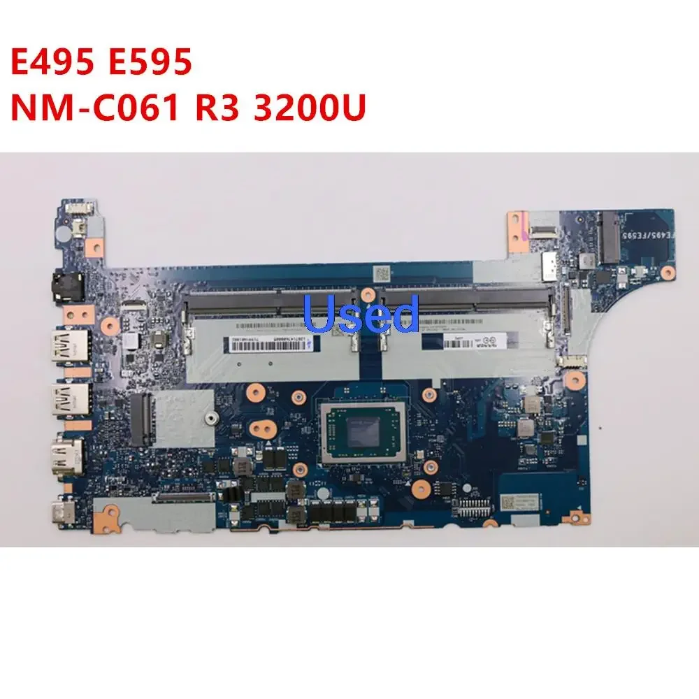 Used For Lenovo ThinkPad  E495 E595 Laptop Motherboard Mainboard NM-C061 R3-3200U 02DL978