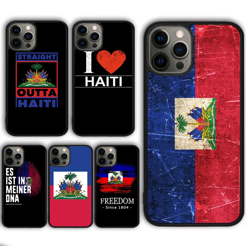 Haiti Haitian Flag Phone Case Cover for iPhone 16 15 SE2020 13 14 11 12 Mini Pro Max 6 7 8 Plus  coque fundas Shell